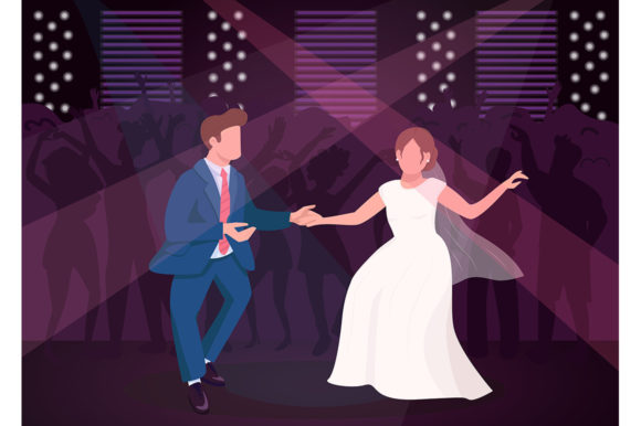 Celebrate in Style: The Versatility of Wedding Night Party Flat Illustration