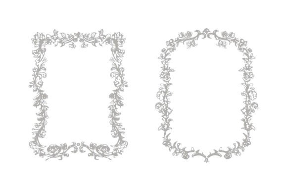 Elegant Wedding Floral Frames: Classic Design for Modern Invitations
