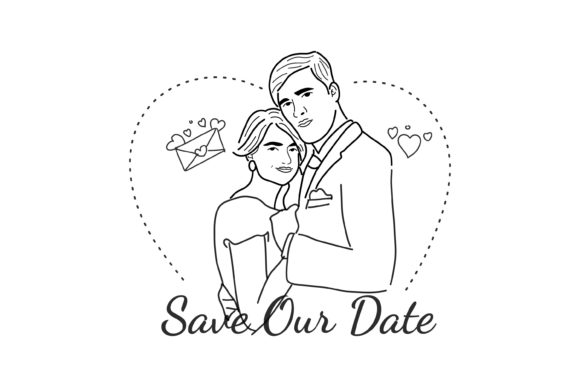 Gesture Illustration Wedding Couple: Crafting Timeless Romance