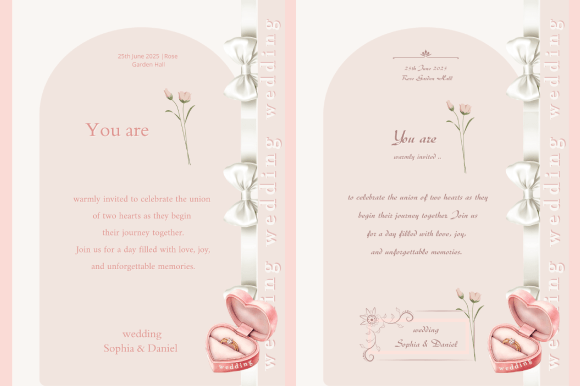 Timeless Romance: The Allure of the Pink Wedding Invitation