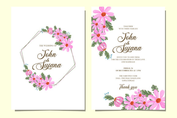Watercolor Flora Wedding Invitation Card: A Designer's Floral Dream