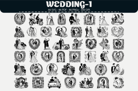 Wedding Clipart – 46 Designs for Elegant Invitations